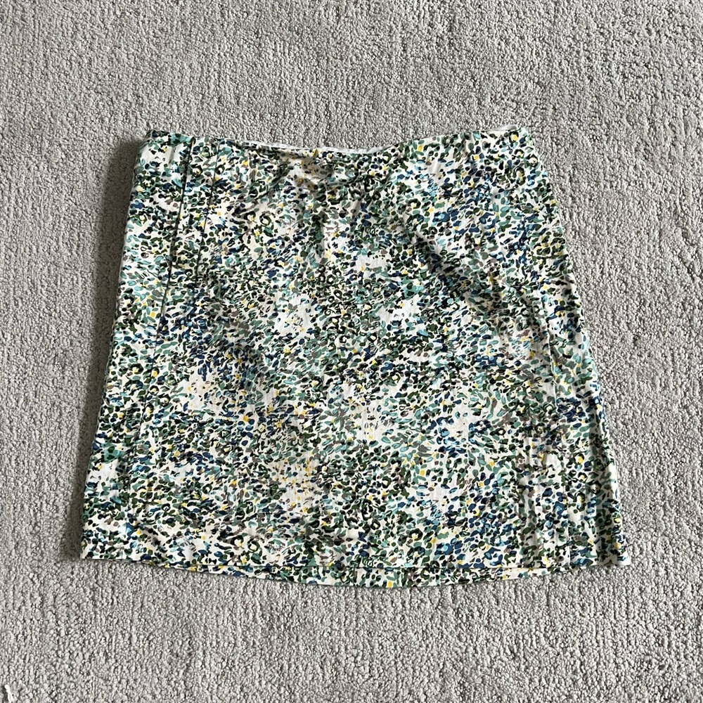 Jcrew stretchy zip up skirt